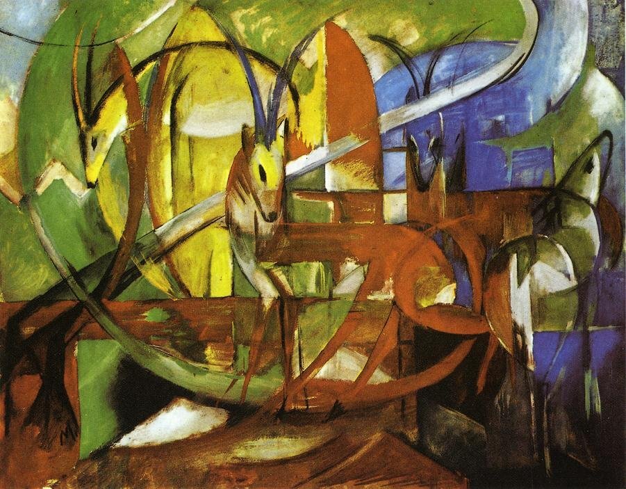 Gazelles-1913-Franz Marc