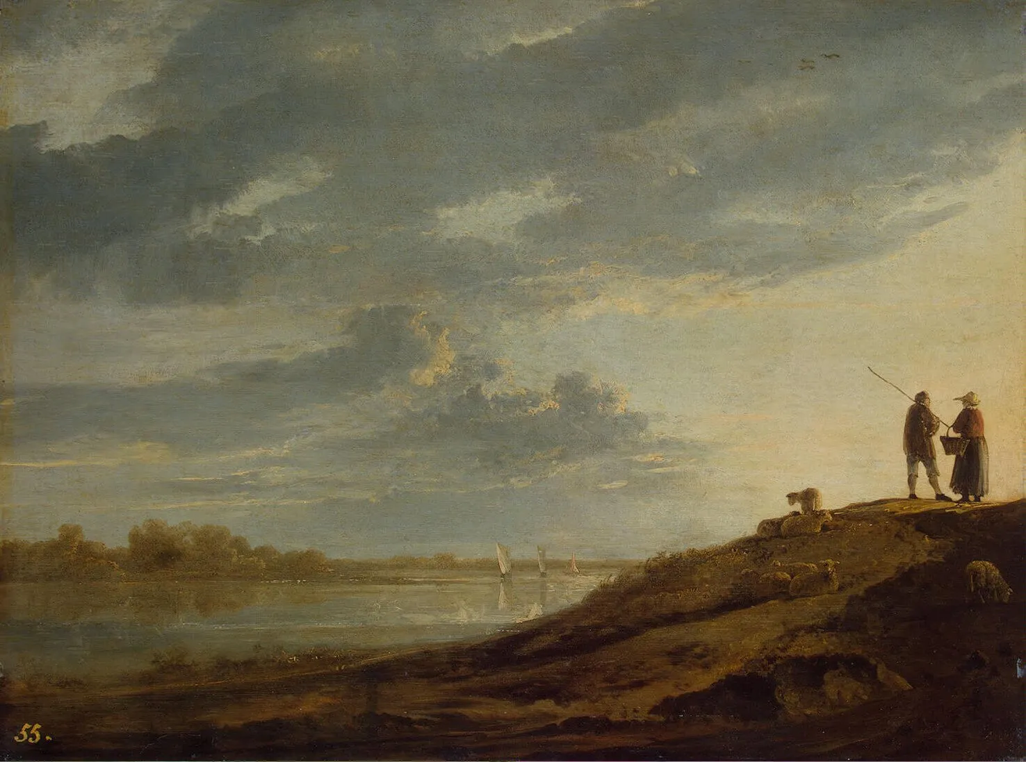 Aelbert Cuyp_Sunset over the River