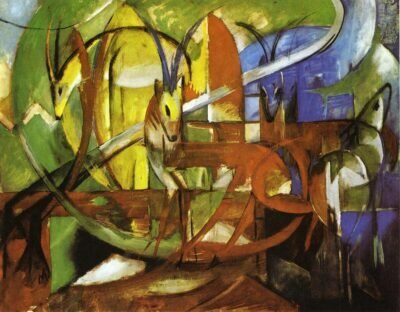 Gazelles-1913-Franz Marc