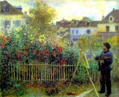 Monet Painting in His Garden at Argenteuil