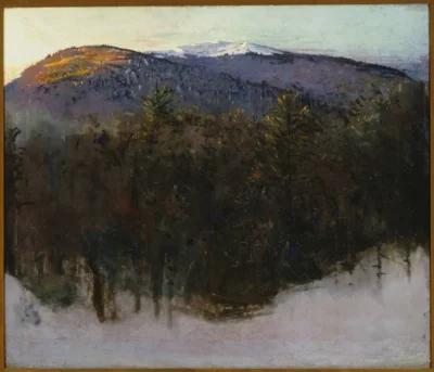 abbott handerson thayer monadnock, winter sunrise 1919