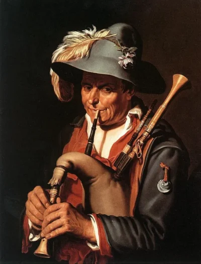 abraham bloemaert the bagpiper