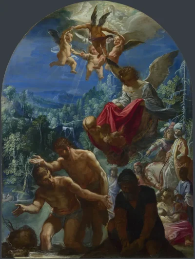 adam elsheimer the baptism of christ