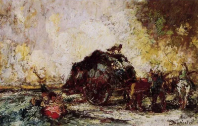 adolphe joseph thomas monticelli the hay card