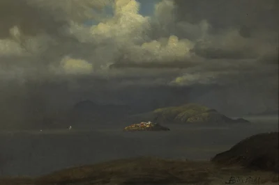 albert bierstadt alcatraz, san francisco bay 1875