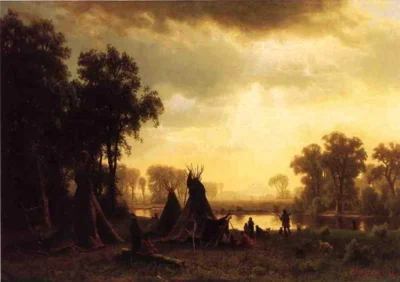 albert bierstadt an indian encampment 1861