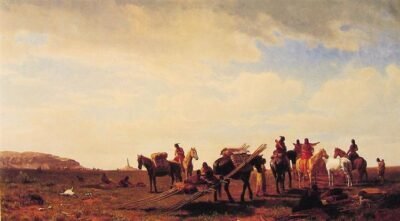 albert bierstadt indians travelling near fort laramie 1861