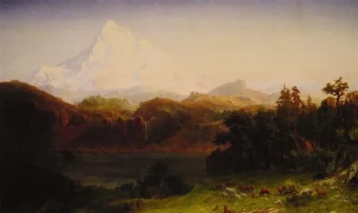 albert bierstadt mount hood, oregon 1865