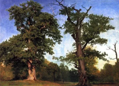 albert bierstadt pioneers of the woods 1858