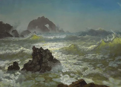 albert bierstadt seal rock, california