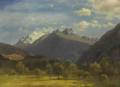 albert bierstadt the alps from visp