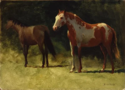 albert bierstadt two horses