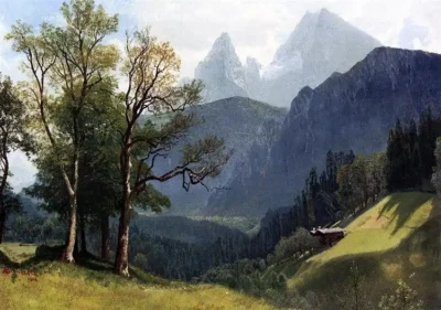 albert bierstadt tyrolean landscape 1868