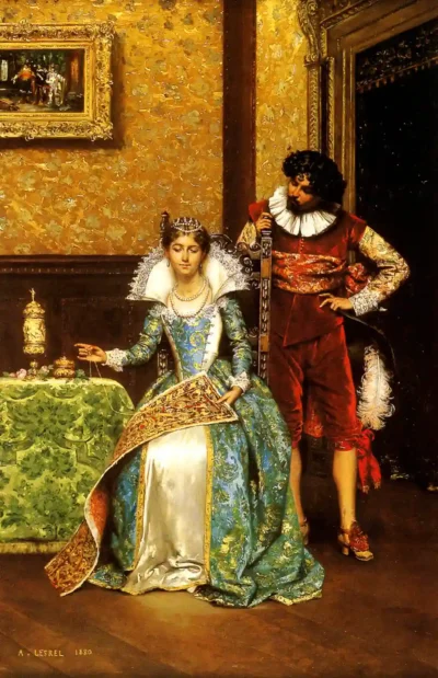 adolphe alexandre lesrel the attentive courtier