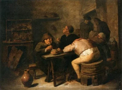 adriaen brouwer interior with smokers