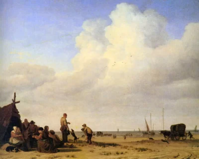 adriaen van de velde beach scene