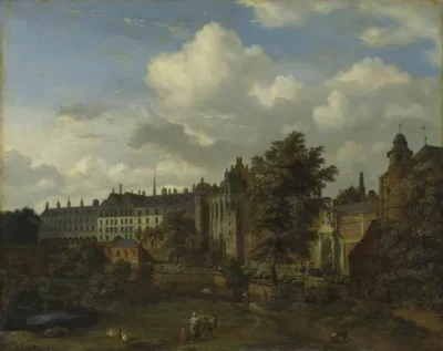 adriaen van de velde view of the ancient castle of the dukes of burgundy in brussels