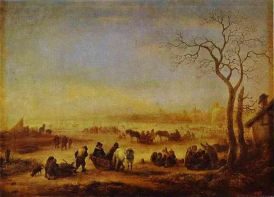 adriaen van ostade a frozen lake