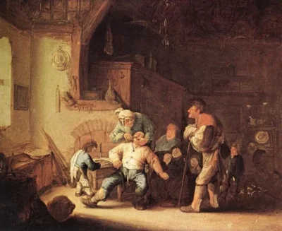 adriaen van ostade barber extracting of tooth