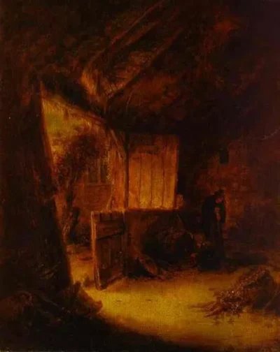 adriaen van ostade in a barn