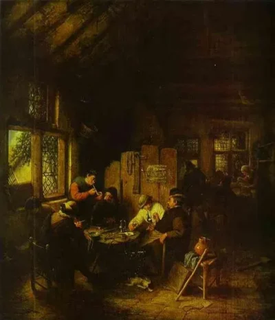 adriaen van ostade in the village inn