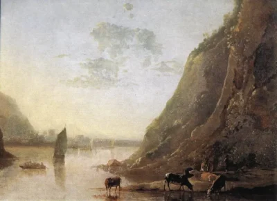 Aelbert Cuyp_River­bank with Cows