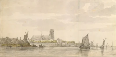 Aelbert Cuyp_View of the Groote Kerk in Dordrecht from the River Maas