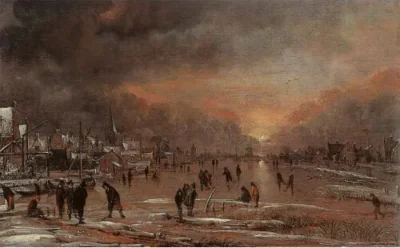 Aert van der Neer_Sports on a Frozen River