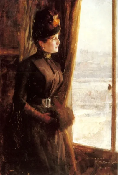 Albert Edelfelt_A Portrait of Madame Vallery Radot