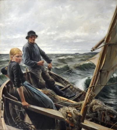 Albert Edelfelt_At Sea