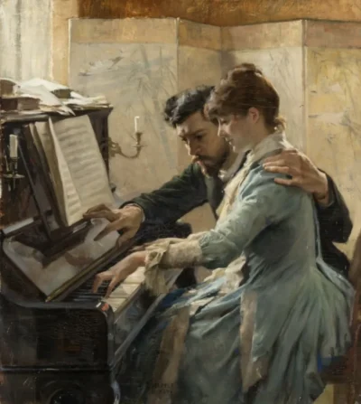 Albert Edelfelt_At the Piano