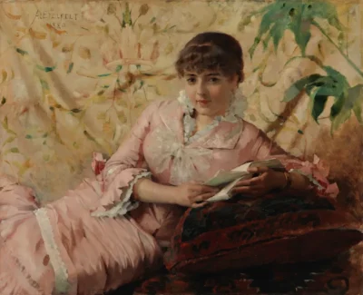 Albert Edelfelt_Reading Parisienne