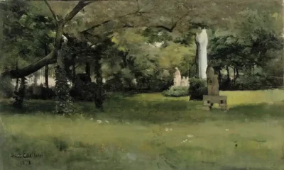 albert edelfelt the cluny museum garden in paris