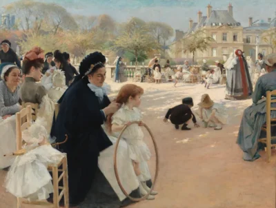 Albert Edelfelt_The Luxembourg Gardens, Paris