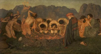 Albert Joseph Moore_Elijah's Sacrifice