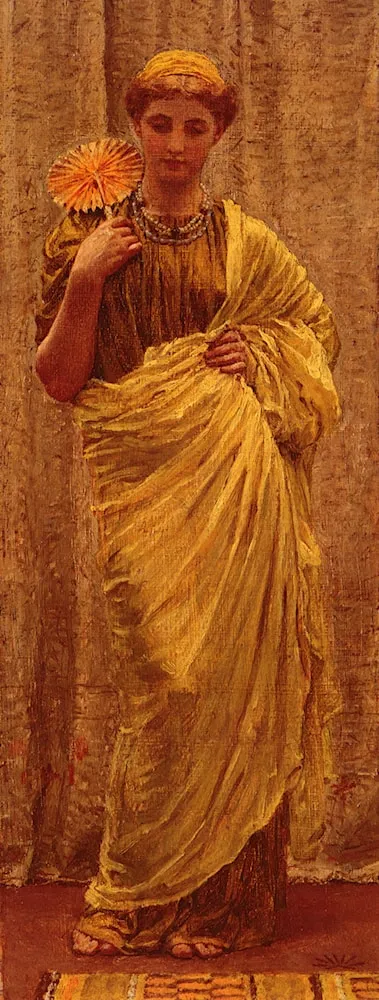 Albert Joseph Moore_The Gilded fan