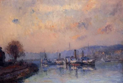 Albert Lebourg_At Anchor near Rouen