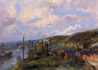 albert lebourg near rouen the cliffs of saint adrien