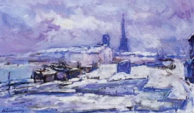 albert lebourg rouen snow effect