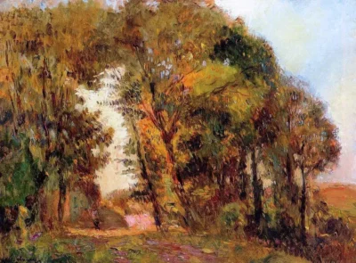 albert lebourg the forest in autumn near rouen