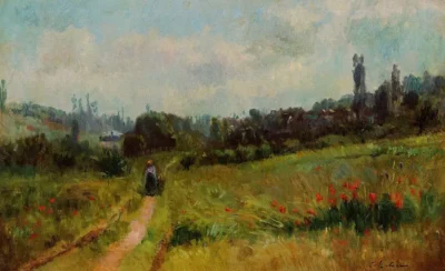 albert lebourg vetheuil path morning effect