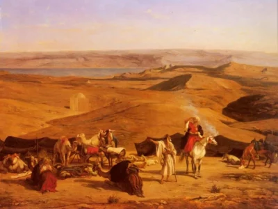 alberto pasini the desert encampment