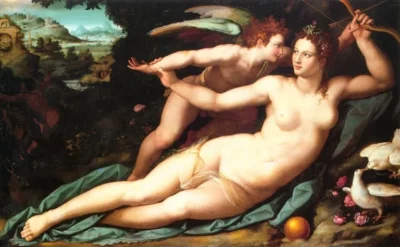 alessandro allori venus and cupid