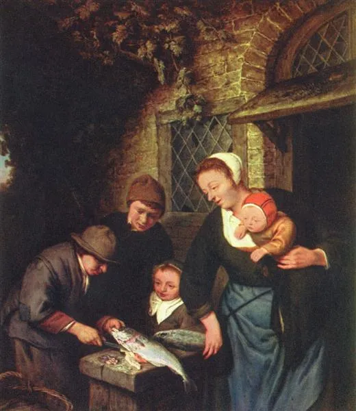 adriaen van ostade buying fish