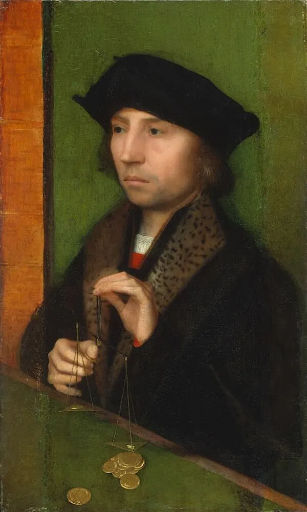 adrien isenbrandt man weighing gold