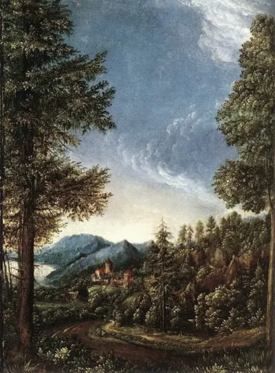 albrecht altdorfer the danube valley near regensburg