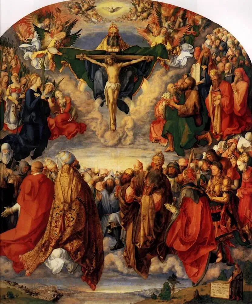 albrecht durer adoration of the trinity