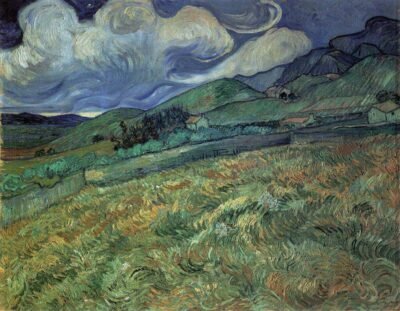 Mountainous Landscape Behind Saint-Paul Hospital