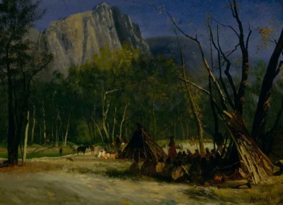 albert bierstadt indians in council, california