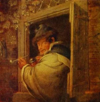 adriaen van ostade a man in the window